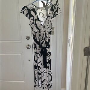 Merona Black and White Midi Dress